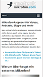 Mobile Screenshot of ansteckmikrofon.com