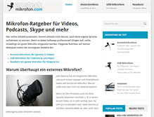 Tablet Screenshot of ansteckmikrofon.com